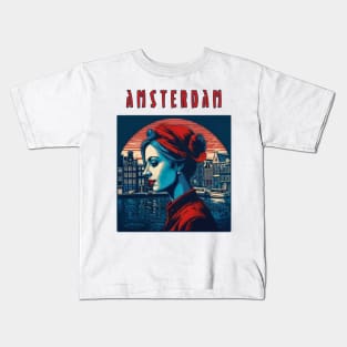 amsterdam netherlands skynight Kids T-Shirt